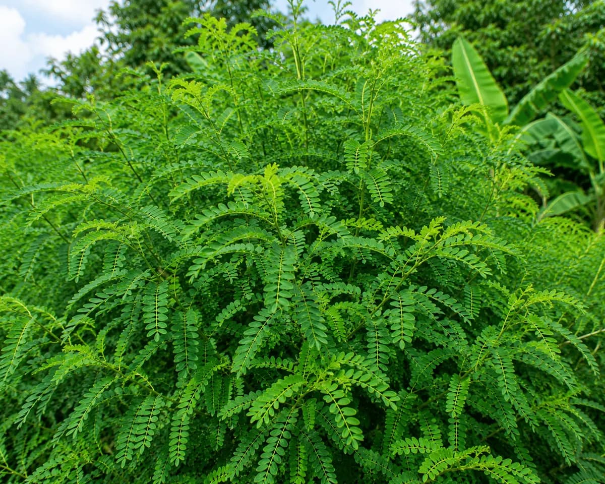 Indigofera leaves at De Klomp Homestead